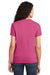Port & Company LPC61 Womens Essential Short Sleeve Crewneck T-Shirt Sangria Pink Back