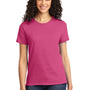 Port & Company Womens Essential Short Sleeve Crewneck T-Shirt - Sangria Pink - Closeout