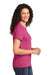 Port & Company LPC61 Womens Essential Short Sleeve Crewneck T-Shirt Sangria Pink Side