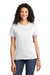 Port & Company LPC61 Womens Essential Short Sleeve Crewneck T-Shirt White Front