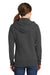 Port & Company LPC78ZH Womens Core Fleece Full Zip Hooded Sweatshirt Hoodie Charcoal Grey Back