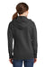 Port & Company LPC78ZH Womens Core Fleece Full Zip Hooded Sweatshirt Hoodie Heather Dark Grey Back
