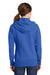 Port & Company LPC78ZH Womens Core Fleece Full Zip Hooded Sweatshirt Hoodie Royal Blue Back