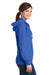 Port & Company LPC78ZH Womens Core Fleece Full Zip Hooded Sweatshirt Hoodie Royal Blue Side