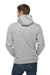 Lane Seven LS14001 Mens Premium Hooded Sweatshirt Hoodie Heather Grey Back