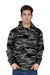Lane Seven LS14001 Mens Premium Hooded Sweatshirt Hoodie Slate Camo Front
