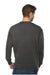 Lane Seven LS14004 Mens Premium Crewneck Sweatshirt Heather Charcoal Grey Back