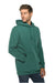 Lane Seven LS19001 Mens Hooded Sweatshirt Hoodie Teal Green Side