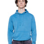 Lane Seven Mens Vintage Raglan Hooded Sweatshirt Hoodie - Vintage Lake Blue