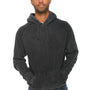 Lane Seven Mens Vintage Raglan Hooded Sweatshirt Hoodie - Vintage Black - NEW