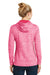 Sport-Tek LST225 Womens Electric Heather Moisture Wicking Fleece Hooded Sweatshirt Hoodie Fuchsia Pink Back
