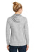 Sport-Tek LST225 Womens Electric Heather Moisture Wicking Fleece Hooded Sweatshirt Hoodie Silver Grey Back