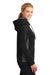 Sport-Tek LST235 Womens Sport-Wick Moisture Wicking Fleece Hooded Sweatshirt Hoodie Black/Grey Side