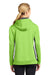 Sport-Tek LST235 Womens Sport-Wick Moisture Wicking Fleece Hooded Sweatshirt Hoodie Lime Green/Grey Back
