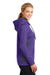 Sport-Tek LST235 Womens Sport-Wick Moisture Wicking Fleece Hooded Sweatshirt Hoodie Purple/Grey Side