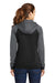 Sport-Tek LST236 Womens Sport-Wick Moisture Wicking Fleece Hooded Sweatshirt Hoodie Black/Grey Back