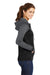 Sport-Tek LST236 Womens Sport-Wick Moisture Wicking Fleece Hooded Sweatshirt Hoodie Black/Grey Side