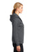 Sport-Tek LST238 Womens Sport-Wick Moisture Wicking Fleece Full Zip Hooded Sweatshirt Hoodie Dark Grey Side