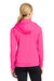Sport-Tek LST238 Womens Sport-Wick Moisture Wicking Fleece Full Zip Hooded Sweatshirt Hoodie Neon Pink Back