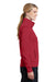Sport-Tek LST241 Womens Sport-Wick Moisture Wicking Fleece Full Zip Sweatshirt Red Side