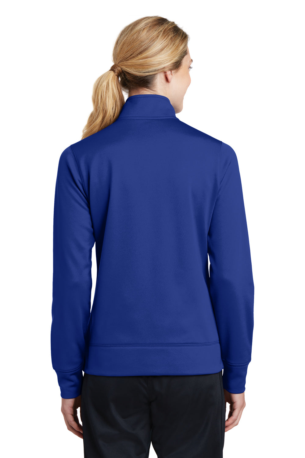 Sport-Tek LST241 Womens Sport-Wick Moisture Wicking Fleece Full Zip Sweatshirt Royal Blue Back