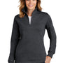 Sport-Tek Womens Shrink Resistant Fleece 1/4 Zip Sweatshirt - Heather Graphite Grey
