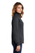 Sport-Tek LST253 Womens Fleece 1/4 Zip Sweatshirt Heather Graphite Grey Side