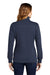 Sport-Tek LST253 Womens Fleece 1/4 Zip Sweatshirt Navy Blue Back