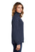 Sport-Tek LST253 Womens Fleece 1/4 Zip Sweatshirt Navy Blue Side