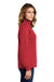 Sport-Tek LST253 Womens Fleece 1/4 Zip Sweatshirt Red Side