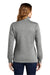 Sport-Tek LST253 Womens Fleece 1/4 Zip Sweatshirt Heather Vintage Grey Back