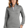 Sport-Tek Womens Shrink Resistant Fleece 1/4 Zip Sweatshirt - Heather Vintage Grey