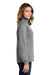 Sport-Tek LST253 Womens Fleece 1/4 Zip Sweatshirt Heather Vintage Grey Side