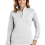 Sport-Tek Womens Shrink Resistant Fleece 1/4 Zip Sweatshirt - White