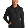 Sport-Tek Womens Shrink Resistant Fleece Hooded Sweatshirt Hoodie - Black