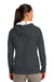 Sport-Tek LST254 Womens Fleece Hooded Sweatshirt Hoodie Heather Graphite Grey Back