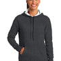Sport-Tek Womens Shrink Resistant Fleece Hooded Sweatshirt Hoodie - Heather Graphite Grey