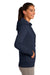 Sport-Tek LST254 Womens Fleece Hooded Sweatshirt Hoodie Navy Blue Side
