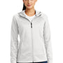 Sport-Tek Womens Rival Tech Moisture Wicking Fleece Full Zip Hooded Sweatshirt Hoodie - White - Closeout