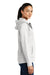 Sport-Tek LST295 Womens Rival Tech Moisture Wicking Fleece Full Zip Hooded Sweatshirt Hoodie White Side