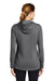 Sport-Tek LST296 Womens Moisture Wicking Fleece Hooded Sweatshirt Hoodie Dark Grey Back