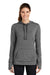 Sport-Tek LST296 Womens Moisture Wicking Fleece Hooded Sweatshirt Hoodie Dark Grey Front