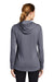 Sport-Tek LST296 Womens Moisture Wicking Fleece Hooded Sweatshirt Hoodie Navy Blue Back