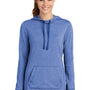 Sport-Tek Womens Moisture Wicking Fleece Hooded Sweatshirt Hoodie - Heather True Royal Blue