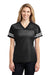 Sport-Tek LST307 Womens Short Sleeve V-Neck T-Shirt Black Front