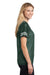 Sport-Tek LST307 Womens Short Sleeve V-Neck T-Shirt Forest Green Side