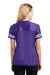 Sport-Tek LST307 Womens Short Sleeve V-Neck T-Shirt Purple Back