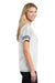 Sport-Tek LST307 Womens Short Sleeve V-Neck T-Shirt White Side