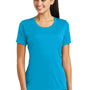 Sport-Tek Womens Tough Moisture Wicking Short Sleeve Crewneck T-Shirt - Atomic Blue - Closeout