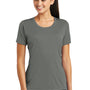 Sport-Tek Womens Tough Moisture Wicking Short Sleeve Crewneck T-Shirt - Dark Smoke Grey - Closeout